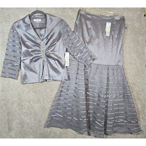 Emma Fashions 2 pc Formal Set Top Mermaid Skirt Sexy Festive Wedding Women's 10